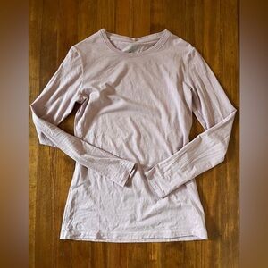 Tommy John Second Skin Womens Light Pastel Pink Long Sleeve Sleep Shirt Size XS